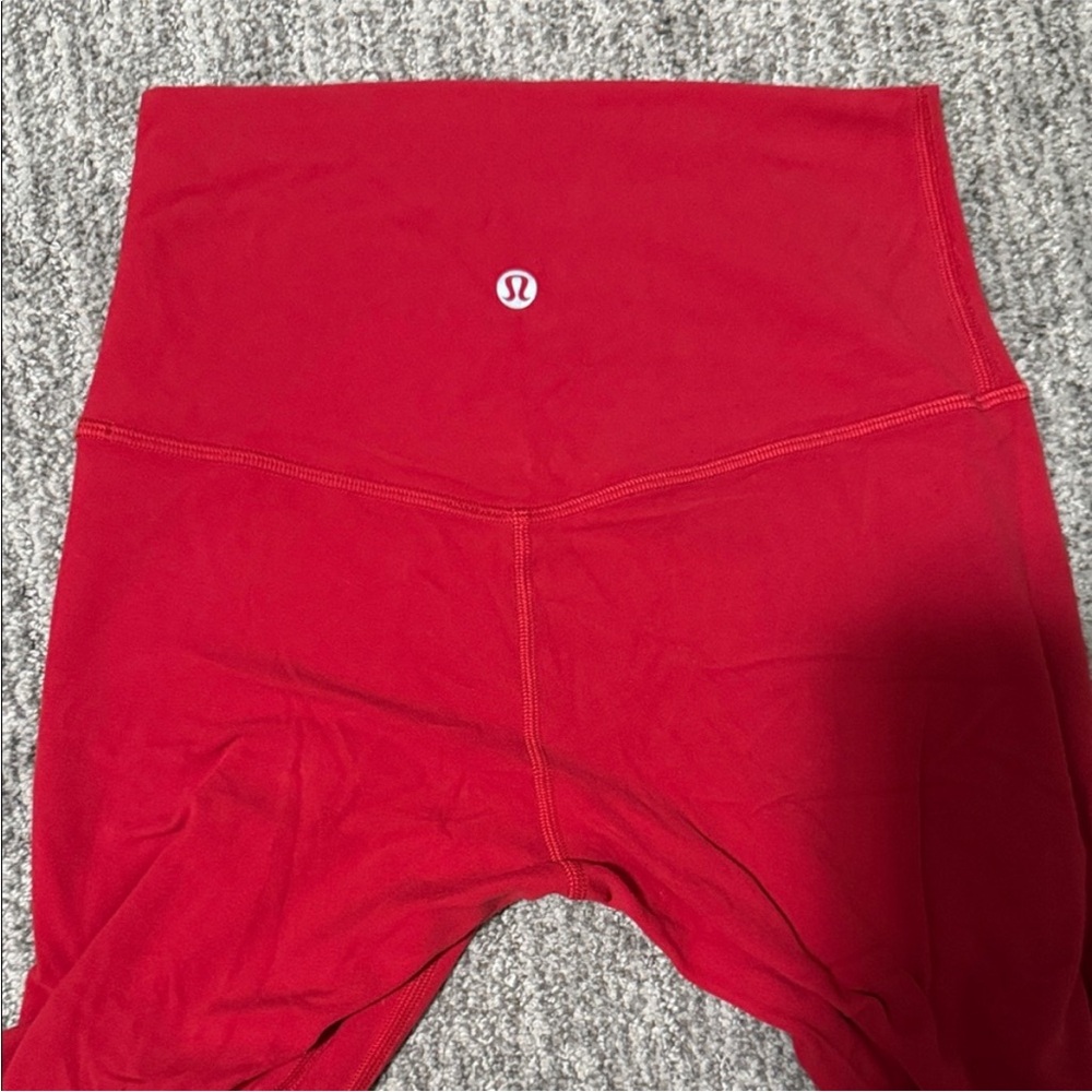 Lululemon High-Rise Red Leggings